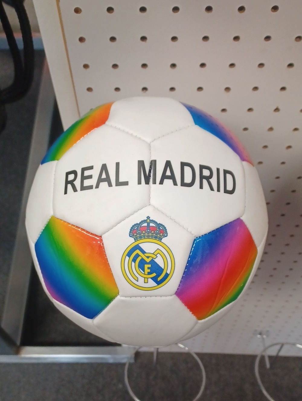 White Multi-Color Soccer Ball #5